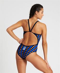 img 3 attached to Arena Exclusive Swimsuit Allover Print Navy