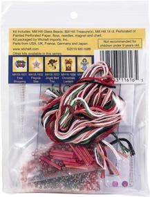 img 1 attached to 🦩 Multi-Colored Flamingo, Mill Hill Counted Cross Stitch Kit