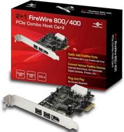 enhance your connectivity with the vantec 🔌 2+1 firewire 800/400 pcie combo host card (ugt-fw210) логотип