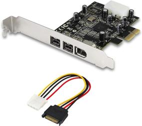 img 2 attached to Enhance Your Connectivity with the Vantec 🔌 2+1 FireWire 800/400 PCIe Combo Host Card (UGT-FW210)