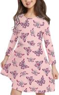 🦋 v grin sleeve twirly butterfly dresses for girls' clothing logo