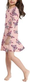 img 2 attached to 🦋 V GRIN Sleeve Twirly Butterfly Dresses for Girls' Clothing