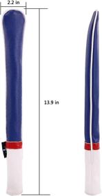 img 3 attached to Golf Alignment Stick Covers - Holds 2 Sticks, Multi Colors, Leather, Elegant Design with BIG TEETH