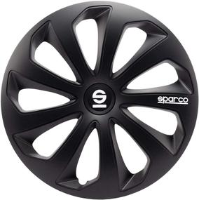 img 3 attached to Sparco SPC1470BK Sicilia Wheel Covers