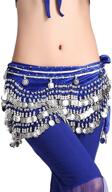 sparkle and shimmy with zltdream womens belly dance silver women's scarf & wrap accessories logo