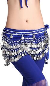 img 2 attached to Sparkle and Shimmy with ZLTdream Womens Belly Dance Silver Women's Scarf & Wrap Accessories