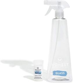 img 4 attached to The Honest Company Conscious Cleaning Glass Starter Kit: All-Natural, Effective 🧼 Cleaning for Glass Surfaces – Includes Bottle + 2 Refills, 56 Fl Oz