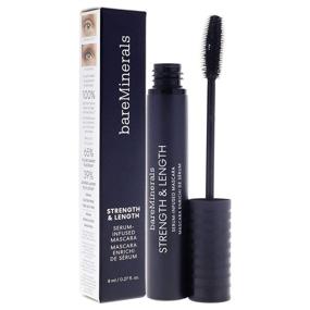 img 2 attached to Enhance Lashes with bareMinerals Strength & Length Serum Infused Mascara - 0.27 Fl Oz