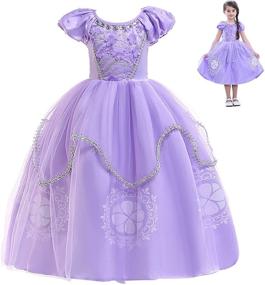 img 4 attached to 👑 Sleeve Beadings Costume - Princess Cosplay Attire