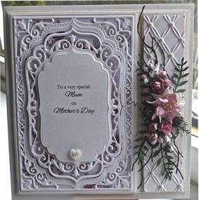 img 2 attached to 🎨 Adies Laced Rectangle Frame Metal Die Cuts: Create Stunning Border Square Frames and Embossed Designs with DIY Card Cutting Dies!