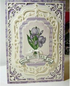 img 1 attached to 🎨 Adies Laced Rectangle Frame Metal Die Cuts: Create Stunning Border Square Frames and Embossed Designs with DIY Card Cutting Dies!