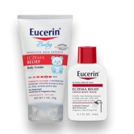 👶 eucerin baby eczema cream - multipack with trial body wash - effective relief for baby's eczema (5oz cream, 0.5oz body wash) logo