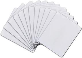 img 4 attached to 🖱️ 12PCs A-SUB Sublimation Mouse Pad Blanks - Rectangular Heat Press Printable Crafts, 24x20x0.2cm, White