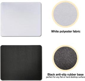 img 3 attached to 🖱️ 12PCs A-SUB Sublimation Mouse Pad Blanks - Rectangular Heat Press Printable Crafts, 24x20x0.2cm, White