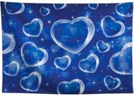 📸 allenjoy 7x5ft blue heart backdrop for portrait photography fashion glamour shots theme birthday party supplies decorations banner photoshoot background - early 2000s, 90s stars, old school photo logo