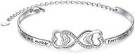 💖 infinity love heart bracelet for women and teen girls – 925 sterling silver jewelry logo