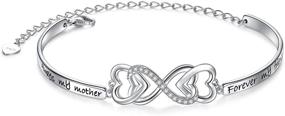 img 4 attached to 💖 Infinity Love Heart Bracelet for Women and Teen Girls – 925 Sterling Silver Jewelry