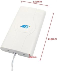 img 2 attached to 📶 Enhance Signal Range Indoors with KuWFi 4G LTE Antenna CRC9 Connector, 4G MIMO Antenna 88dbi High Gain External Panel Antenna