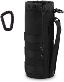 img 4 attached to FUNANASUN Tactical Molle Water Bottle Pouch: Versatile Mesh Hydration Carrier for Military and Outdoor Use