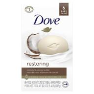 пенка dove beauty bar gentle skin cleanser: увлажняющий и восстанавливающий уход за мягкой кожей - упаковка из 6 пенок по 3,75 унций каждая. логотип