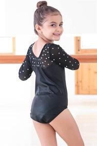 img 2 attached to Leotards Gymnastics Sleeve Clothes B146_US_8A Sports & Fitness and Other Sports