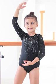 img 3 attached to Leotards Gymnastics Sleeve Clothes B146_US_8A Sports & Fitness and Other Sports