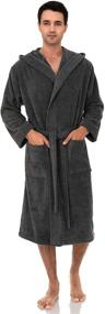 img 2 attached to 🛀 Ultimate Comfort and Style: TowelSelections Turkish Cotton Hooded Bathrobe