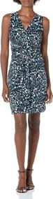 img 4 attached to 👗 Lark & Ro Women's Sleeveless Wrap Dress with Gathered Skirt - Standard Fit