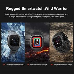 img 3 attached to 🏅 KOSPET Rugged Smart Watch for Men: 3ATM Waterproof Fitness Tracker with Blood Pressure/Blood Oxygen Monitor Activity Tracker - 1.69" Heart Rate Sleep Monitor - iPhone Android Compatible (BLACK)