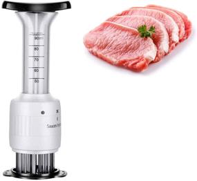 img 4 attached to 🔪 Enhance Flavor, Tenderize with Precision: Multi-function Meat Tenderizer Tool & Injector for Ultimate Home Kitchen Marinade, BBQ, Steak, Beef, Turkey, Chicken, Pork