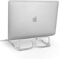 laptop stand ergonomic for desk | ultra-light & portable notebook riser holder | foldable desktop 💻 mount | ideal valentines gift | compatible with macbooks (pro/air), surface, and more | 10-16 inches computer logo