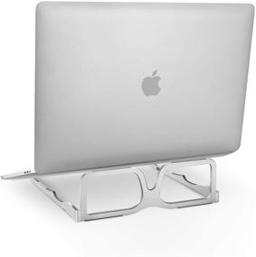 img 4 attached to Laptop Stand Ergonomic for Desk | Ultra-Light & Portable Notebook Riser Holder | Foldable Desktop 💻 Mount | Ideal Valentines Gift | Compatible with MacBooks (Pro/Air), Surface, and More | 10-16 Inches Computer