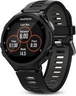 🏃 garmin forerunner 735xt мультиспортивные gps-часы для бега с монитором сердечного ритма, черный/серый логотип