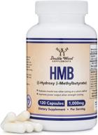 💪 hmb supplement: third party tested for muscle recovery, growth & retention - made in usa (120 capsules, 1000mg/serving) logo