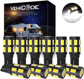 img 4 attached to 💡 Лампа VehiCode 921 LED RV Интерьер Белая 912 922 906 194 T10 на клине День света 6000K Комплект Замены для Кемпер Трейлер Грузовое Море T15 Авто Задний Ход T5 Ландшафтный Подсветка на открытом воздухе (10 штук): Осветите свой автомобиль с помощью долговечных светодиодных ламп!