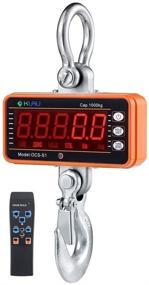 img 4 attached to 🏞️ Smart Farm Crane Scale - Klau Industrial Digital Hanging Scale, 2000 lb Heavy Duty Load Capacity, LED Display with Remote (Orange, 1 Ton)