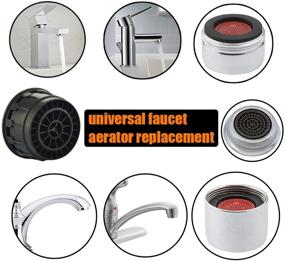 img 1 attached to 💧 Efficient Water-saving Faucet Aerators - JQK FA2-P3 2.2 GPM Flow Restrictor Insert Bathroom Aerator 3 Pack