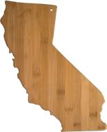 premium california state shaped bamboo serving & cutting board by totally bamboo logo