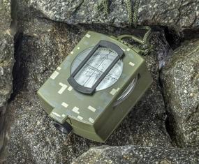 img 1 attached to 🧭 SE Military Lensatic and Prismatic Survival Emergency Compass with Pouch - CC4580