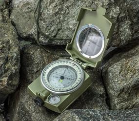 img 3 attached to 🧭 SE Military Lensatic and Prismatic Survival Emergency Compass with Pouch - CC4580