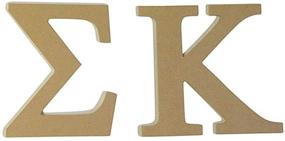 img 4 attached to 🔠 Unfinished Wooden Letter Set - Sigma Kappa Sorority 7.5 Inch