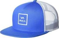 🧢 stylish rvca men's adjustable snapback trucker hat - perfect fit for any head logo