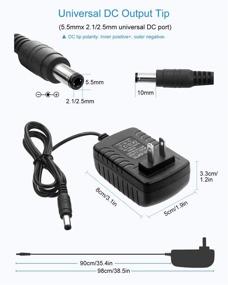 img 3 attached to ALITOVE 5V 3A Power Supply Adapter - 2 Pack | 5.5mm x 2.5mm 2.1mm Plug | 🔌 100V~240V AC to 5V DC | 15W | for WS2812B WS2811 LED Pixel Light CCTV Camera USB-HUB Wireless Router