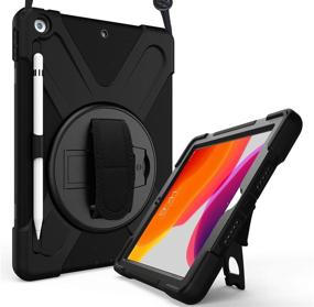 img 4 attached to 📱 ProCase iPad 10.2 Case: Shockproof Heavy Duty Rugged Cover for 2021 iPad 9th Gen / 2020 iPad 8th Gen / 2019 iPad 7th Gen - Black