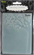 🌳 darice 1218-40 embossing folder - leafy tree trunk design, 4.25" x 5.75 logo