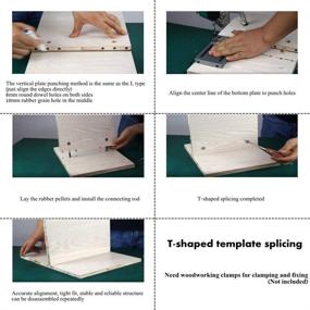 img 1 attached to Thincol Universal Dowel Jig Kit: 3-in-1 Self Centering Doweling Jig with 15mm Side Hole Positioning for Woodworking Jointer and Cabinet Assembly