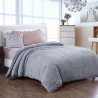 🛏️ royhom weighted blanket duvet cover - soft minky dot, gray - 60 x 80 inches logo