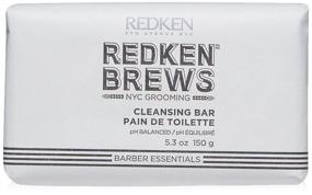 img 4 attached to 🧼 Redken Brews Cleanse Bar For Men: Ultimate Soap for Face and Body, 5 Oz.