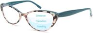 👓 enhanced vision with progressive multifocus reading glasses: blue light blocking readers eyeglasses logo