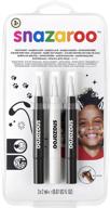 🎨 sleek and convenient: snazaroo face paint brush pen in monochrome shades logo